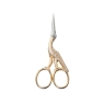 Scissors Embroidery Stork 9cm Gold