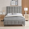 Skyla Bed Frame Square Dove Grey Boucle