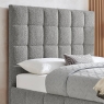 Skyla Bed Frame Square Dove Grey Boucle