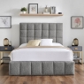 Skyla Ottoman Bed Frame Square Dove Grey Boucle