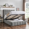 Skyla Ottoman Bed Frame Square Dove Grey Boucle