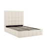 Skyla Ottoman Bed Frame Square Ivory Boucle