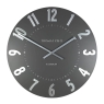 AMC20033 20" MULBERRY WALL CLOCK GRAPHITE SILVER