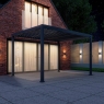 Helios 4m x 3m Rectangular Aluminium Pergola - Slate Grey