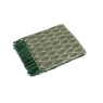 Recycled Cotton Leaf Throw Green