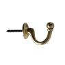 Classic Ball Tieback Hook Brass