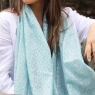 POM Recycled Mint/Silver Dotty Print Scarf