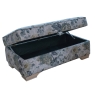 Evelyn Fabric Ottoman