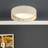 English Heritage Birch 2 Light Flush Taupe and Multi Coloured