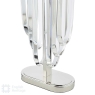 English Heritage Eltham 2 Light Wall Light Polished Nickel and Crystal