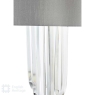 English Heritage Eltham 2 Light Wall Light Polished Nickel and Crystal