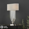 English Heritage Eltham 2 Light Wall Light Polished Nickel and Crystal