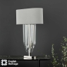 English Heritage Eltham 2 Light Wall Light Polished Nickel and Crystal