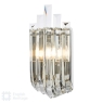 English Heritage Eltham 4 Light Pendant Polished Nickel and Crystal