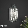 English Heritage Eltham 4 Light Pendant Polished Nickel and Crystal