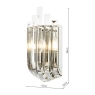 English Heritage Eltham 4 Light Pendant Polished Nickel and Crystal