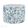 English Heritage Down House Blue Cotton Drum Shade 26cm