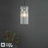 English Heritage Eltham Single Pendant Polished Nickel and Crystal