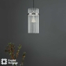 English Heritage Eltham Single Pendant Polished Nickel and Crystal