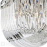 English Heritage Eltham 4 Light Flush Polished Nickel and Crystal