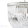 English Heritage Eltham 4 Light Pendant Polished Nickel and Crystal