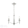 English Heritage Marble Hill 3 Light Shadelier Polished Nickel Fitting Only