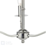 English Heritage Marble Hill 3 Light Shadelier Polished Nickel Fitting Only