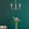 English Heritage Marble Hill 3 Light Shadelier Polished Nickel Fitting Only