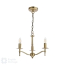 English Heritage Marble Hill 3 Light Shadelier Aged Brass Fitting Only