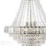 English Heritage Osborne House 12 Light Chandelier Polished Nickel and Crystal