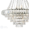 English Heritage Osborne House 12 Light Chandelier Polished Nickel and Crystal