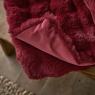 Deyongs Fernley Faux Fur Dark Red Throw 200cm x 150cm