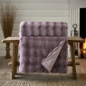 Deyongs Fernley Faux Fur Purple Throw 200cm x 150cm