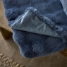 Deyongs Fernley Faux Fur Dark Blue Throw 200cm x 150cm