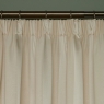 Laura Ashley Lille Stripe Pencil Headed Curtains Oyster