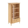 Saxham Glazed Bookcase Open