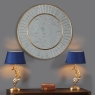 Laura Ashley Clemence Medium Round Gold Leaf Mirror 80cm