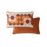 Orla Kiely Retro Flower Stripe Cushion Canyon