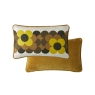 Orla Kiely Retro Flower Stripe Cushion Dune