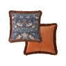 William Morris At Home Strawberry Thief 50cm Cushion Blue