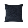 William Morris At Home Strawberry Thief Embossed Cushion Prussian Blue