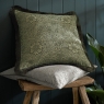 William Morris At Home Marigold Cushion Olive