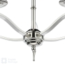 Marble Hill 5 Light Pendant Polished Nickel & 5 St John Street Grey Shades