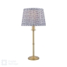 Marble Hill Table Lamp Aged Brass & Marble Hill Taupe Shade 26cm