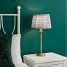 Marble Hill Table Lamp Aged Brass & Marble Hill Taupe Shade 26cm