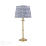 Marble Hill Table Lamp Polished Nickel & St John Grey Shade 25.5cm