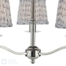 Marble Hill 3 Light Shadelier Polished Nickel & 3 St John Street Grey Shades