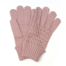 POM Soft Pink Long Wrist Fingerless Gloves