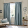 Hutton Pencil Pleat Readymade Curtains Lined Blue