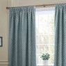 Hutton Pencil Pleat Readymade Curtains Lined Blue